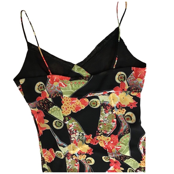 Manon Babtiste USA Tropical Floral-Print Strapless High-Low Ruffle Dress L - Picture 12 of 15